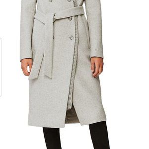 BNWT SOIA & KYO ANYA WOOL COAT GREY SIZE SMALL